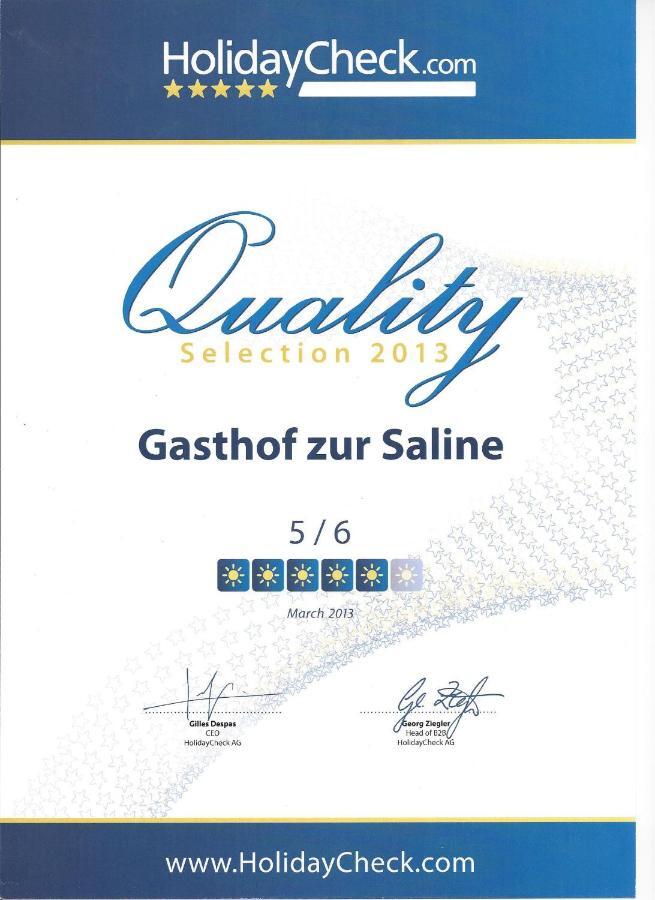 Gasthof Zur Saline พรัทเทล์น ภายนอก รูปภาพ